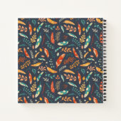 Carnet Boho Hippie Motif de plume (Dos)