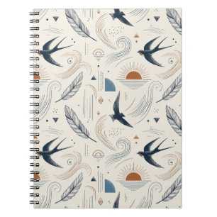 Carnet Boho Hirondelle & Soleil