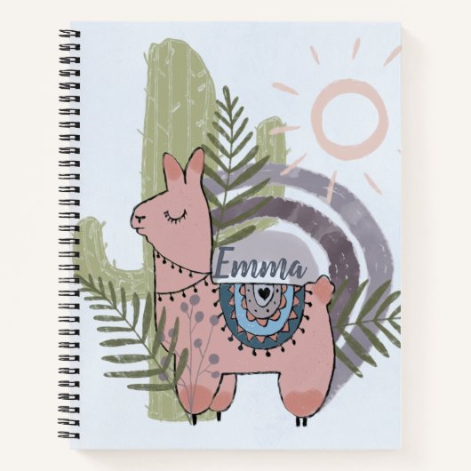 Carnet Boho Llama (Devant)