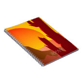 CARNET BOHO MINIMALIST DESERT SUNSET GRAPHIQUE (Côté Droit)