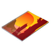 CARNET BOHO MINIMALIST DESERT SUNSET GRAPHIQUE (Côté gauche)