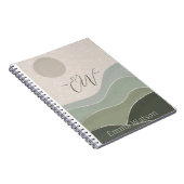 Carnet Boho Minimalist, Logo Personnalisé Nom du script (Côté Droit)