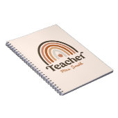 Carnet Boho Modern Rainbow Apple - Professeur personnalis (Côté Droit)