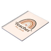 Carnet Boho Modern Rainbow Apple - Professeur personnalis (Côté gauche)