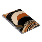 Carnet Boho moderne orange noir neutre (Côté Droit)