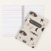 Carnet Boho Moth et Celestial (À l'intérieur)