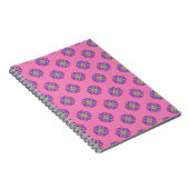 Carnet Boho Motif de Mandala Star rose (Côté Droit)