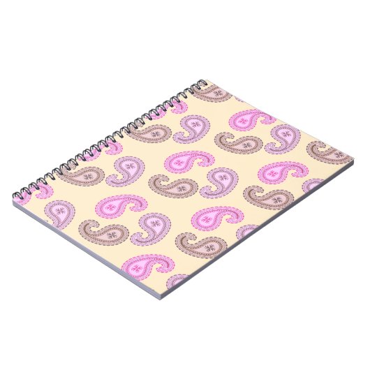 Carnet Boho Motif Paisley (Côté gauche)