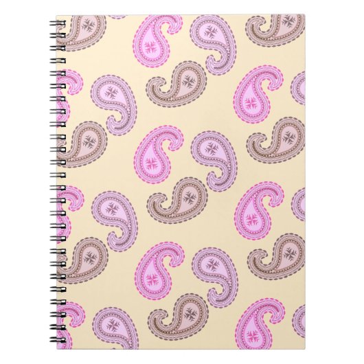 Carnet Boho Motif Paisley (Devant)