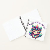 Carnet Boho mystique texte mauve magique sur blanc | (Intérieur)
