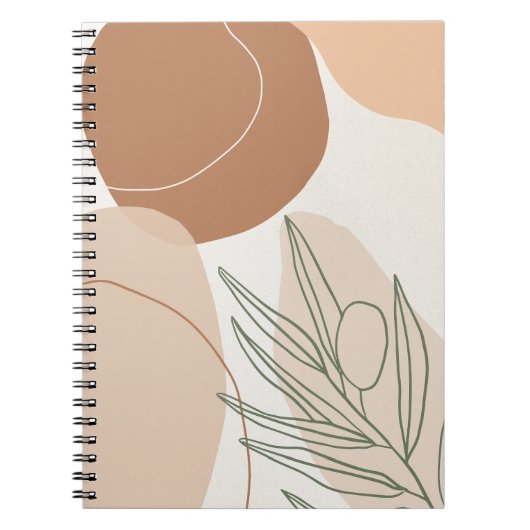 Carnet Boho neutre minimaliste beige Printable (Devant)