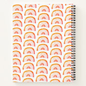 Carnet Boho orange arc-en-ciel (Dos)