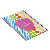 Carnet Boho pointille le professeur rose d'Apple (Côté Droit)