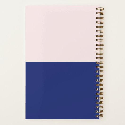 Carnet Boho Purple Rose Shape & Script Name (Verso)
