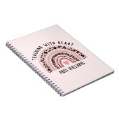 Carnet Boho Rainbow Appréciation de l'enseignant Spiral (Côté Droit)