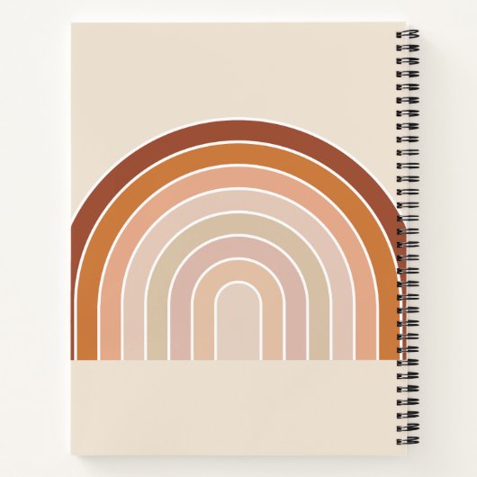 Carnet Boho Rainbow Beige Terracotta (Dos)