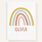 Carnet Boho Rainbow Enfants Personnalisé (Devant)