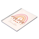 Carnet Boho Rainbow Mama avec phases de lune (Côté gauche)