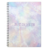 Carnet Boho Rainbow nuages Objectifs (Devant)
