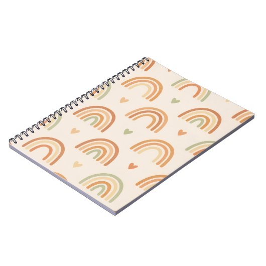 Carnet Boho Rainbow Spiral Notebook (Côté gauche)