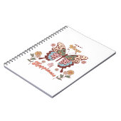 Carnet Boho Retro Butterfly Wings (Côté gauche)