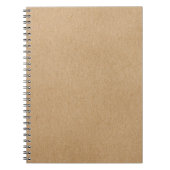 Carnet Boho rustique Kraft simple et élégant (Devant)