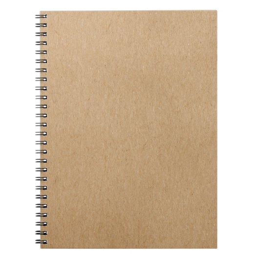 Carnet Boho rustique Kraft simple et élégant (Devant)