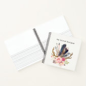 Carnet Boho Style recettes personnalisables Spiral Notebo (Intérieur)