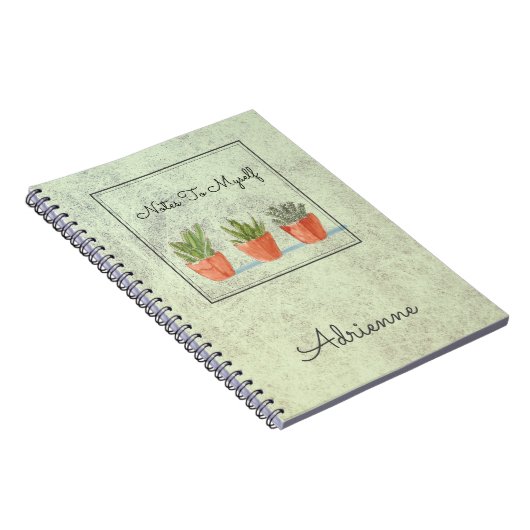 Carnet Boho Sud-Ouest Succulents Notes Pour Moi (Côté Droit)