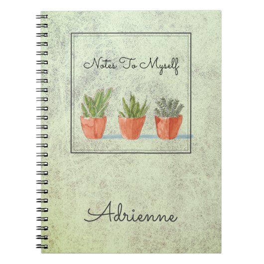 Carnet Boho Sud-Ouest Succulents Notes Pour Moi (Devant)