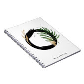 Carnet Boho Tropical Greenery Letter O Monogram (Côté Droit)
