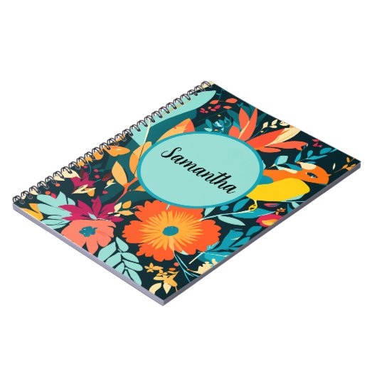 Carnet Boho Tropical Spiral Notebook, Samantha Boho  (Côté gauche)