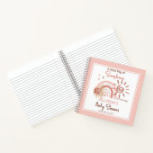 Carnet Boho Un petit rayon de soleil Baby shower fille (Intérieur)