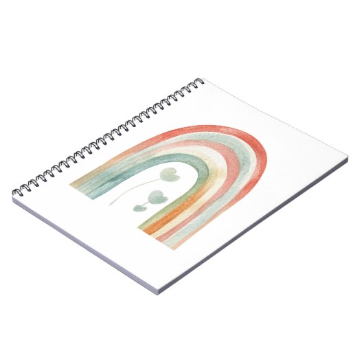 Carnet Boho Watercolor Rainbow (Côté gauche)