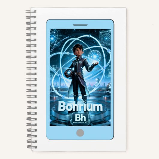 Carnet Bohrium (Bh) – Collection ATOMIVRA™ (Recto)