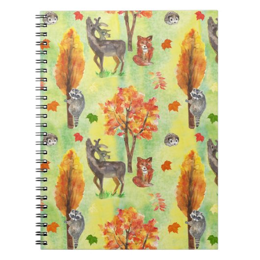 Carnet Bois Animaux d'aquarelle (Devant)