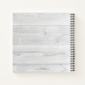 Carnet Bois blanc rustique VIVENT AUJOURD'HUI BIEN Dévoti (Dos)