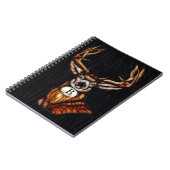 Carnet Bois Bois Cerf Rustique Pays Personnalisé (Côté gauche)