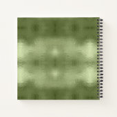 Carnet Bois de cerf silhouette & Flocons de neige Vert ID (Dos)