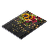 Carnet Bois de grange rustique et lumières recettes de cu (Côté gauche)