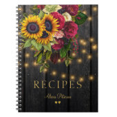 Carnet Bois de grange rustique et lumières recettes de cu (Devant)