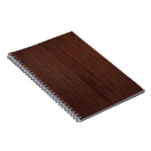 Carnet Bois de marron foncé clair lisse (Côté Droit)