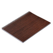 Carnet Bois de marron foncé clair lisse (Côté gauche)