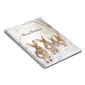 Carnet Bois de Noël des lapins (Côté Droit)