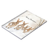 Carnet Bois de Noël des lapins (Côté gauche)