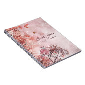 Carnet Bois d'hiver rose moderne Baby's (Côté Droit)