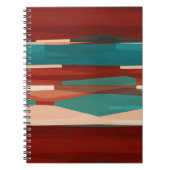 Carnet Bois et turquoise (Devant)