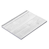 Carnet Bois peint blanc texture brillante (Côté gauche)