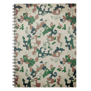 Carnet Bois pixel Terre 