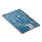 Carnet Bois turquoise et marron (Côté Droit)